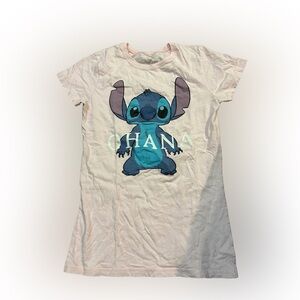 Juniors Disney Stitch Ohana T-shirt